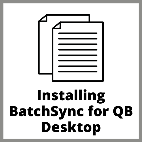 Installing BatchSync for QuickBooks Desktop